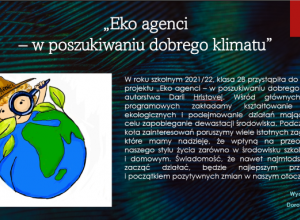 „Eko agenci – w poszukiwaniu dobrego klimatu”